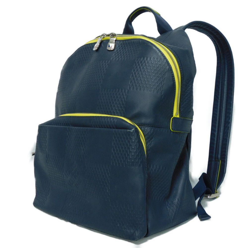Used 12564 Apollo N44016 7927 America's Cup Navy Jaune Damier Infini Asphalt Blue Men's from Japan AUTHENTIC