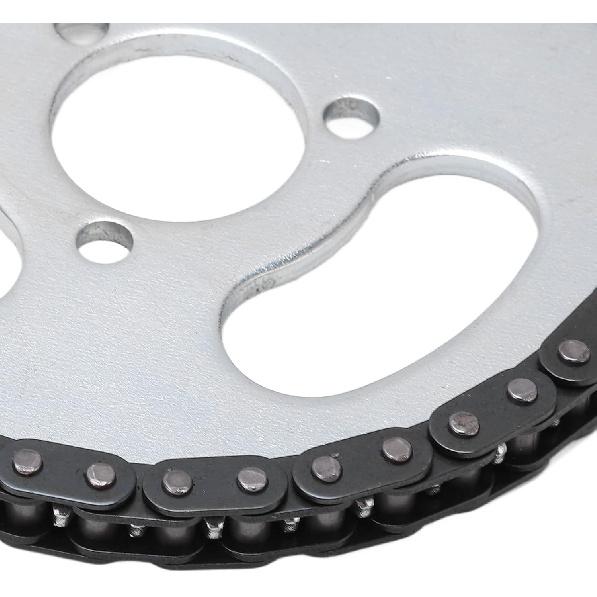 T8F Front and Rear Sprocket Chain,Steel Motor Chain Sprocket Set for Modified Karts ATVs and Mini Motorcycles E Conversion Accessories
