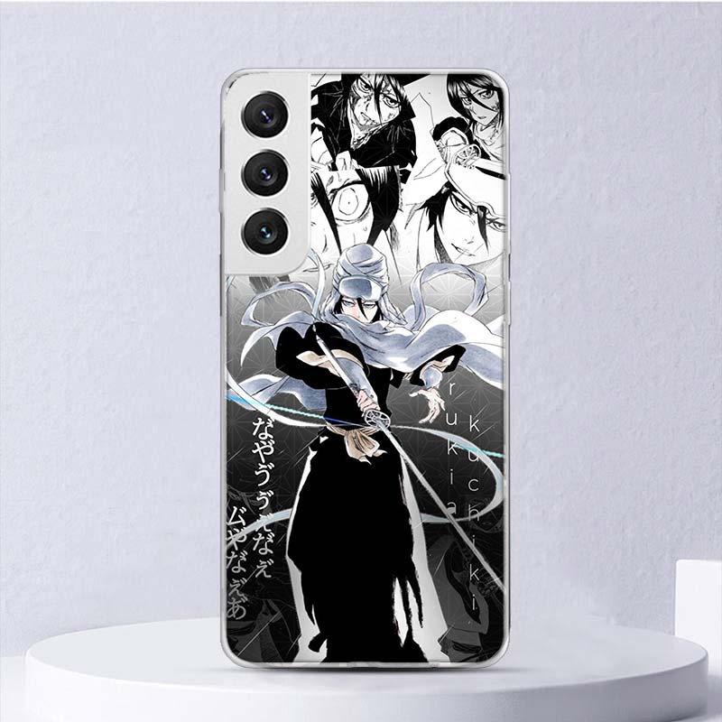 Bleach Kuchiki Rukia Soft Case For Samsung Galaxy S25 S24 S23 S22 Ultra Phone Cover S21 S20 FE S10 Plus S10E S25U Funda Coque