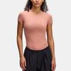 Under Armour Meridian SS25 Round Neck Solid Slim Fit Short Sleeve T-Shirt Women T-Shirt Mocha-Rose 6000341-696