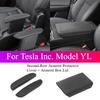 For Tesla Model YL Second Row Seat Armrest Case Silicone Interior Protection Accessories Body Kits Automobiles Accessories