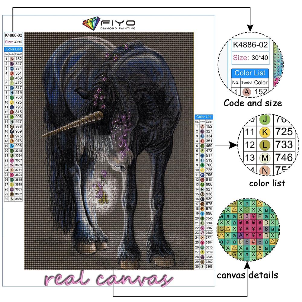 Full 5D Diy Diamond Painting Animal Horse  5D Diamond Painting