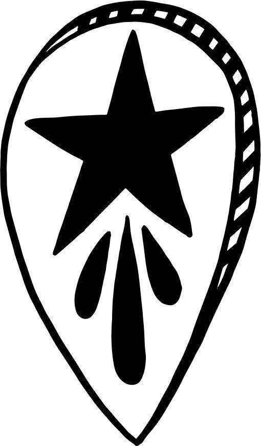 Printtoo Star Design Craft Textile Wooden Rubber Stamp Diary Card Square Block-2 x 2