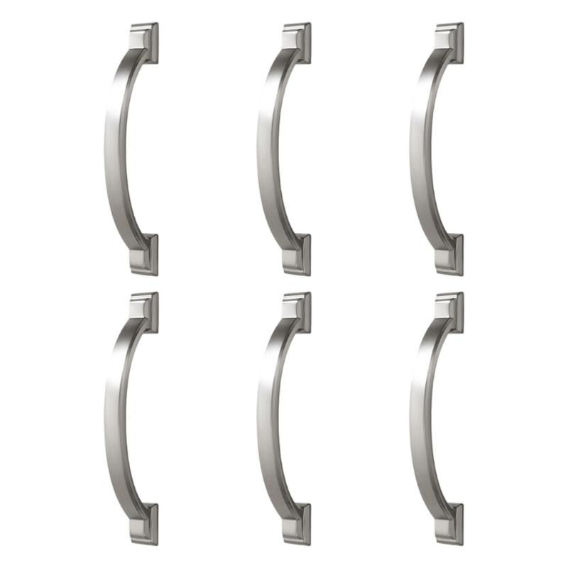 Pack Of 6 Cupboard Handles Elegant Design Strong Hardware Modern Classical Styles Suitable for Wardrobe Door & Drawers