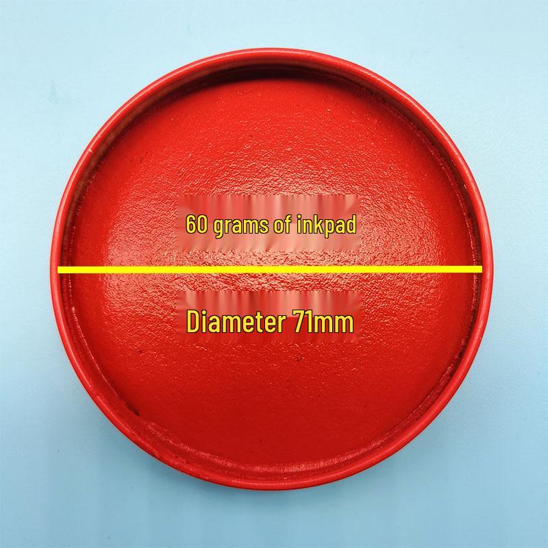 Free Shipping: 10 Red Portable Mini Inkpads for Fingerprint & Finance Use, 10g Each