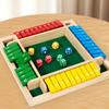 Shut The Case Dice Tabletop Game Wood Material Flaps & Dices Game 4 Players Pub Bar Party Supplies Family Entertainment Children-Friendly & Adults