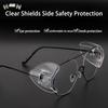2Pcs Eye Flexible Clear Shields Side Safety Goggles Glasses Universal Anti Fog