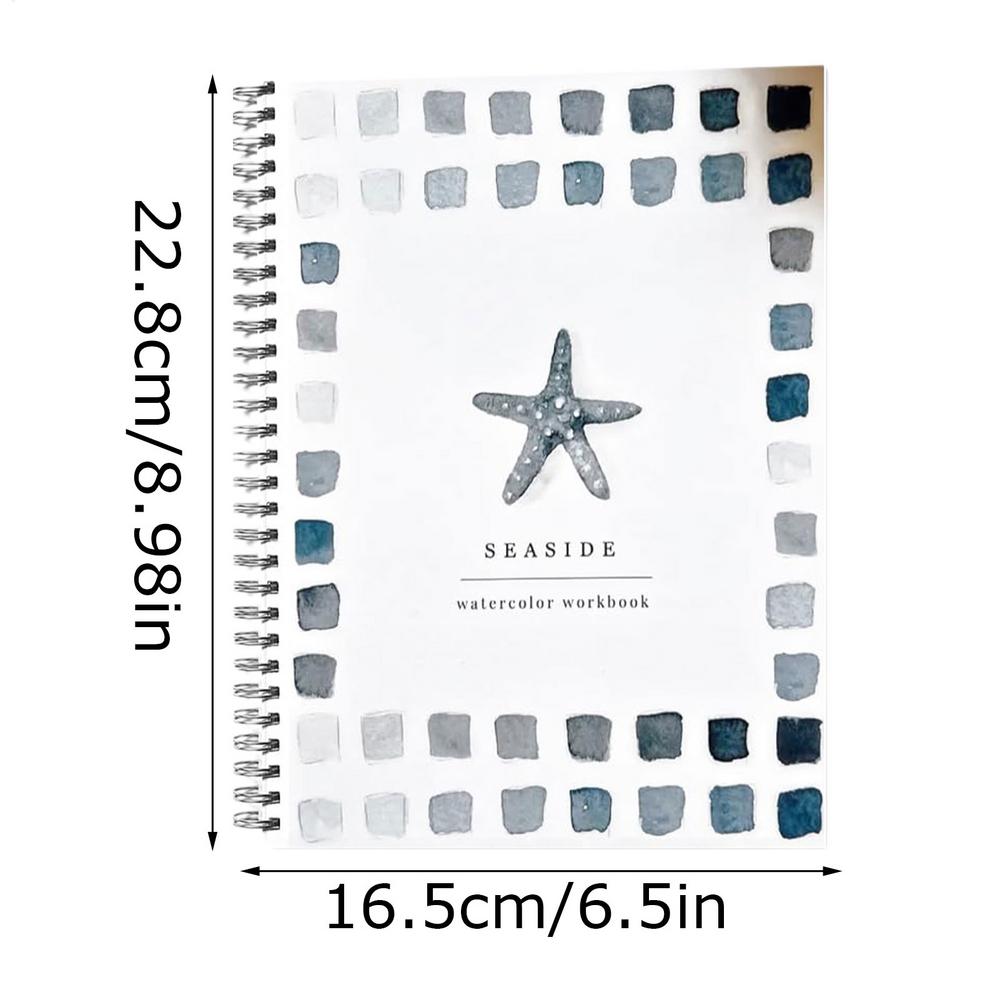 Aquarell-Arbeitsbuch Anfängerfreundliche Aquarell-Arbeitsbücher Kreatives Wasserfarbenbuch für künstlerisches Malen und Kolorieren