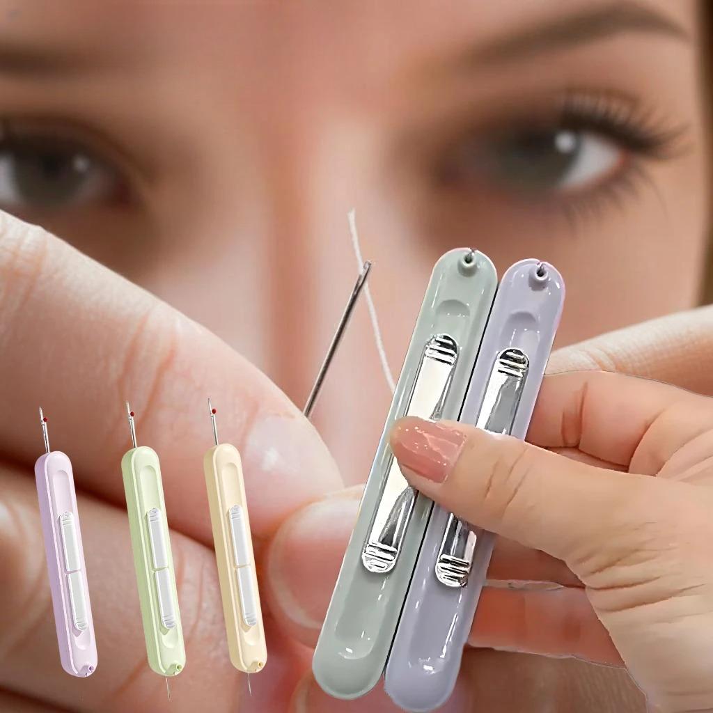 Dual Function Sewing Tool Threader and Seam Ripper 2 in 1 Precision Assistant for Professional Tailoring Crafting Quick Repairs