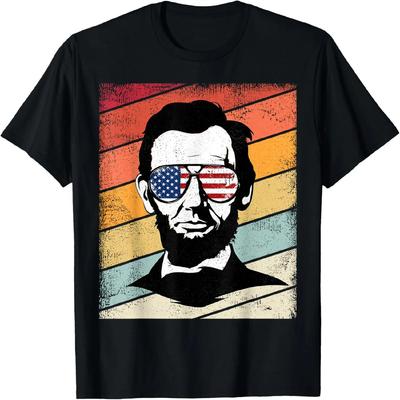 Vintage Abraham Lincoln Retro Grafik Geschenk Kinder, Jugend T-Shirt
