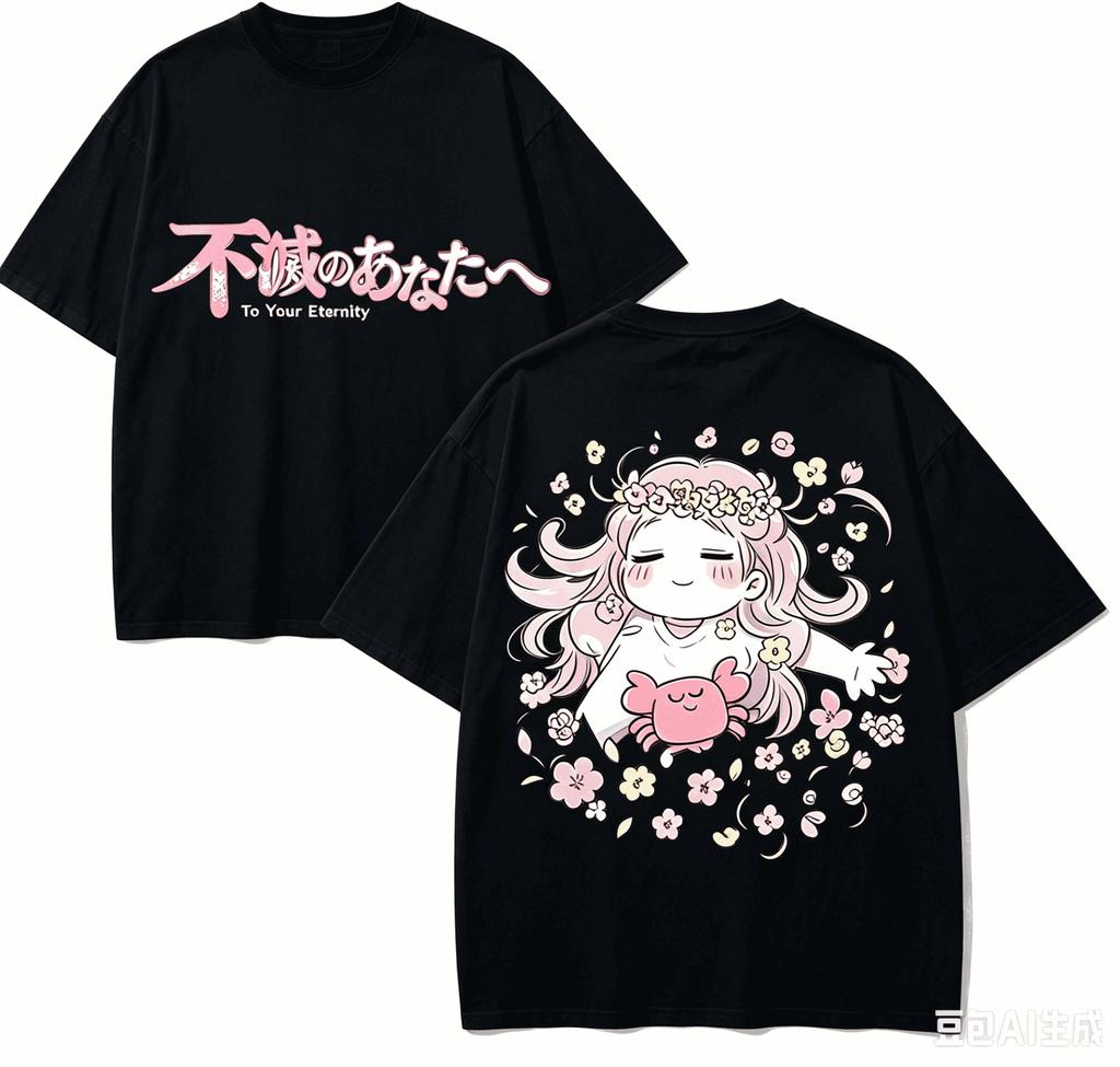 To Your Eternity Anime Lover TShirt Harajuku Cotton NewModel High Street Retro Fashion Oversized Unisex Hot Product Breathable