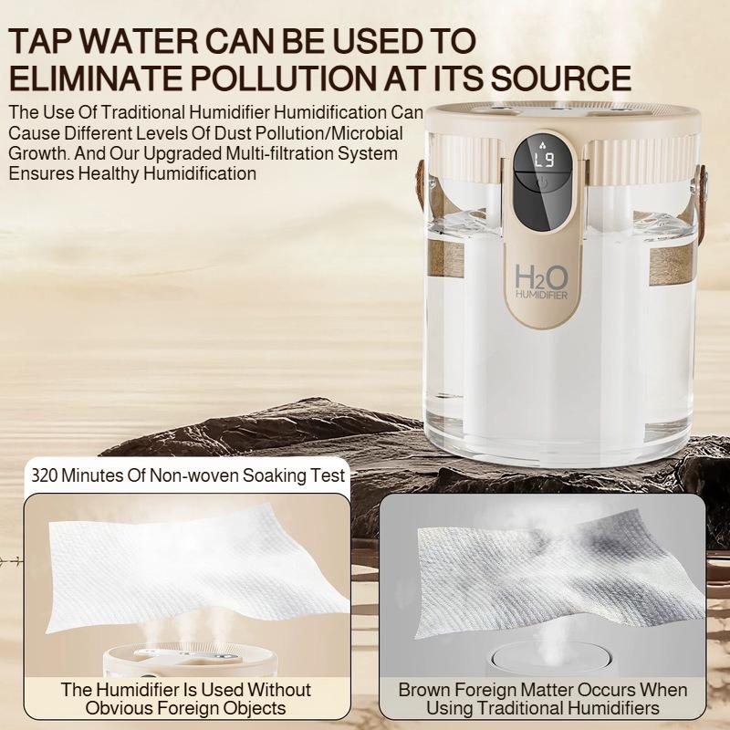 1.5L humidifier with three sprays mist quiet operation wireless portable  air humidifier for home,office,desktop use