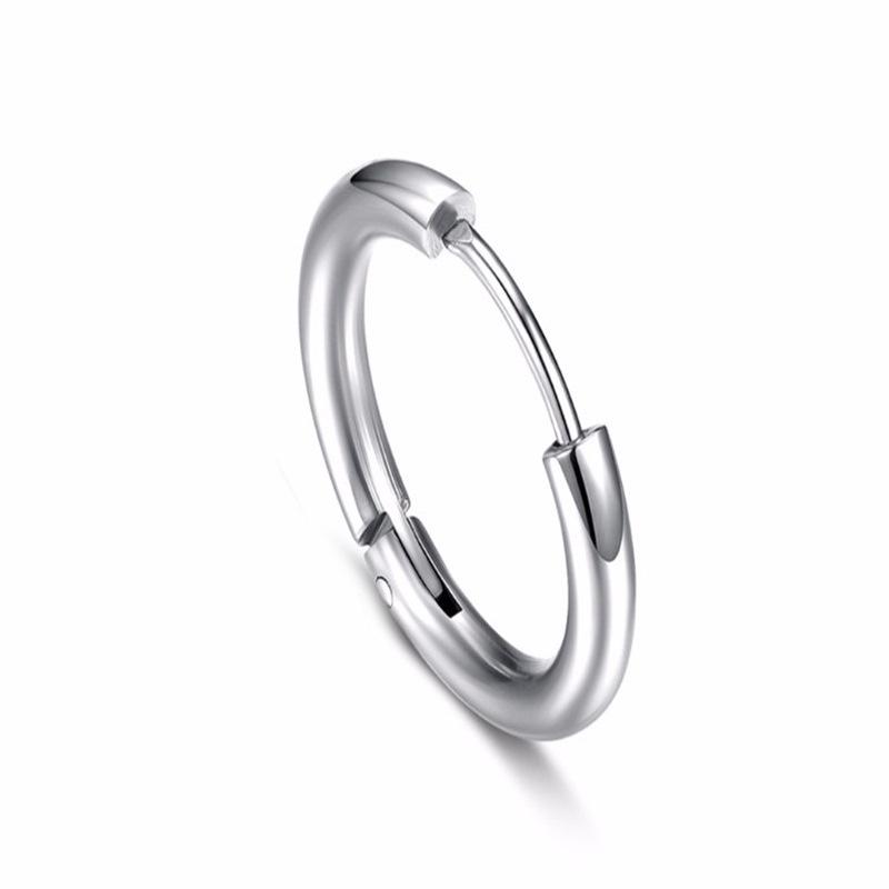 Korean Style Titanium Steel Star Anti-Allergy Earrings - Stainless Steel Ear Clips and Hoops Jewelry