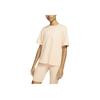 Sportswear Essentials Series Comfortable Casual Breathable Embroidered Small Logo Printed Short Sleeve Regular T-Shirt Women Tops Pink CT2587-287