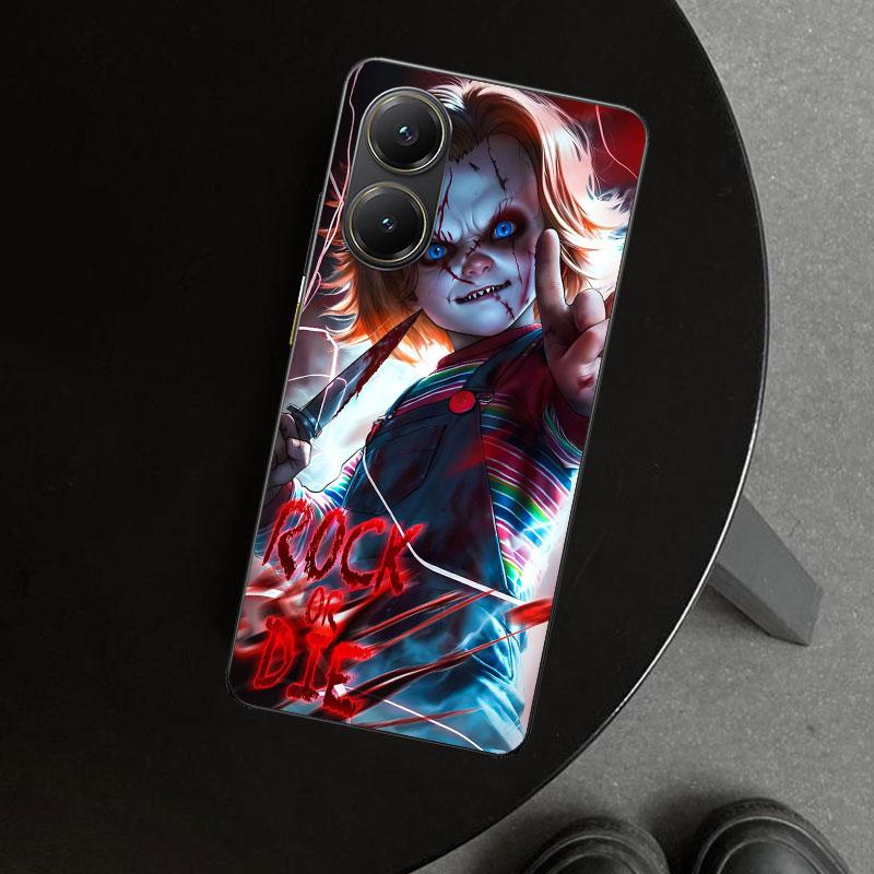 Chucky Doll Horror Movie Phone Case Cover for Xiaomi Poco X6 X5 X7 Pro F7 Ultra Redmi 15C 15 13C 13 12C 12 10C 10 10A 9C 9A 9T 9