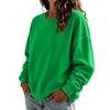 Women's Crewneck Sweatshirt Long Sleeve Color Casual Top for Everyday Wear