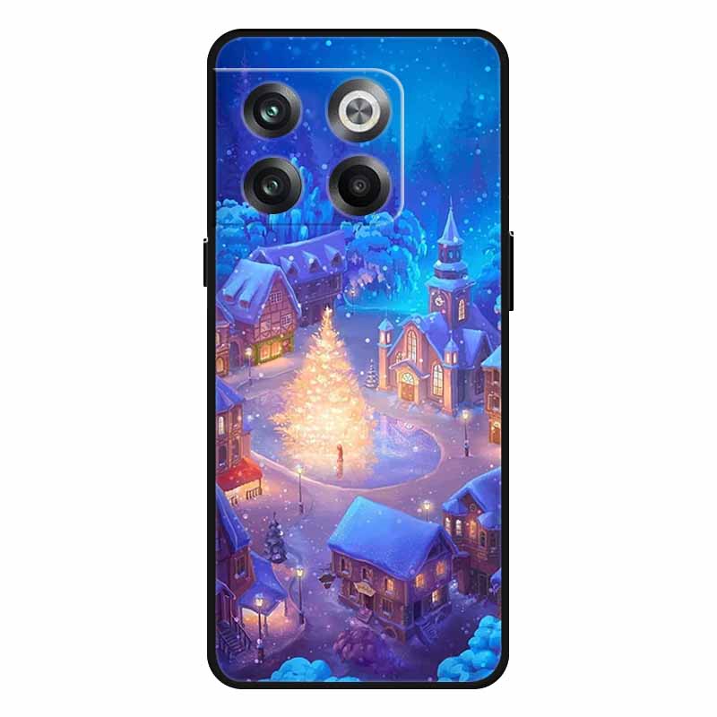 For Oneplus 10T Case 10 Pro Christmas Silicone Soft TPU Cover for Oneplus Nord N20 SE One plus ACE Pro 10T Coque New Year Gift