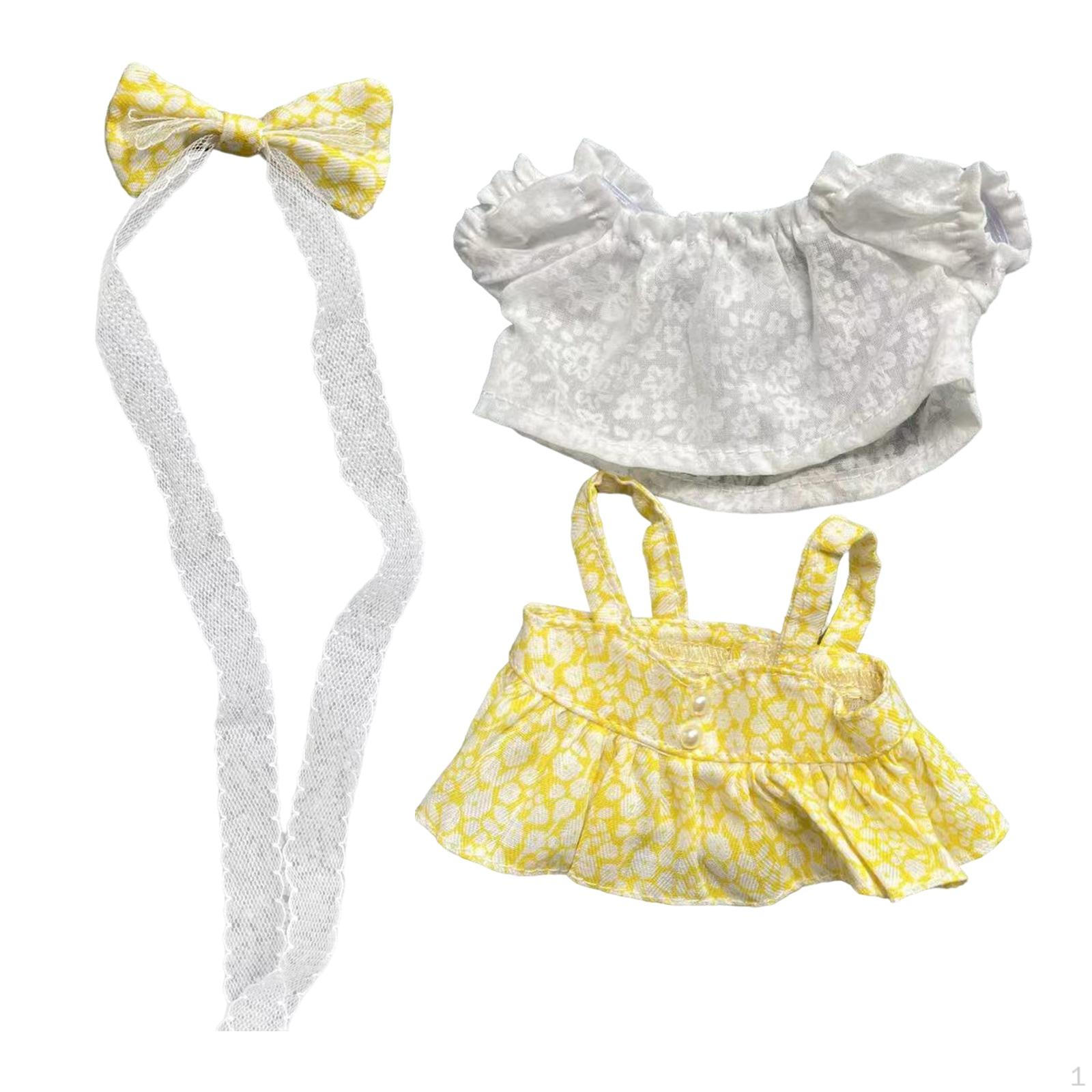 

Наряд для 15 см плюшевой игрушки жёлтый