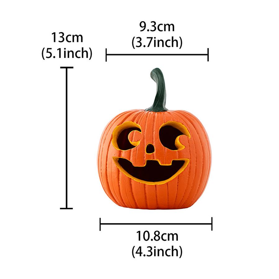 Multiple Colors Funny Halloween Decor Ornament Prop Pumpkin Lovely Desk Statues Sculpture Home Christmas Party Figurines Toys