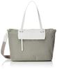 NEW Monogram Medium Greige X White [Isaac] 2-way Tote, Size, Y01-06-03,