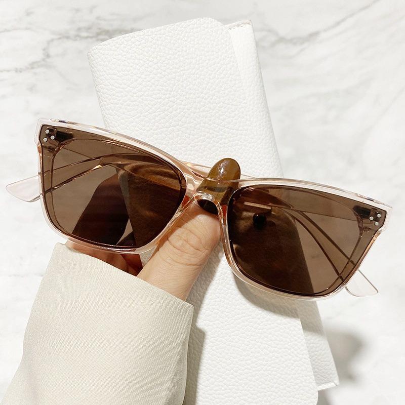 Ladies Fashion New Cat Eye Sunglasses Personality Trend All-match Sun-shading Sunglasses