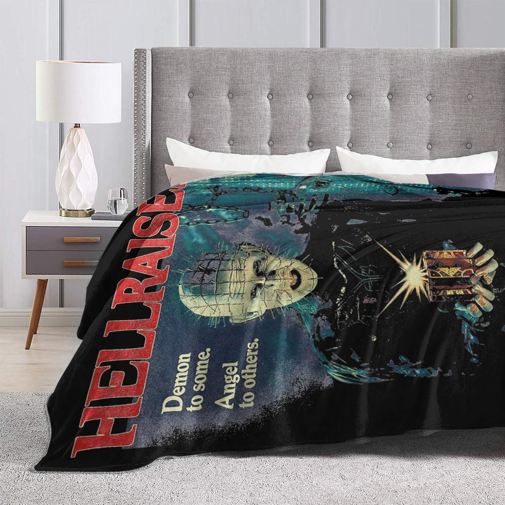 Hellraiser Pinhead Blanket Fleece Print Breathable Super Soft Throw Blankets for Bedding Outdoor Bedding Throws