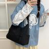 Multi-Pocket Oxford Cloth Crossbody Bag Solid Color Woman Crescent Bag Single Shoulder Bag  School