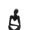 Modern Abstract Statues Sculpture Resin Artistic Thinker Figure Thinking Man Figurines Desktop Decorations Home Office Decor