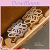 Flower Open Ring With Zirconia And 18k Gold Plating For Women Fashion Jewelry