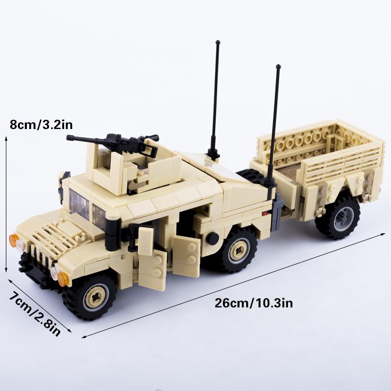 MOC Jucării WW1 WW2 Vehicul Tanc Model Cărămizi de Construit Soldat German SUA Tancuri Tun Anti-tanc Mini Cărămizi Jucării Armată Copii