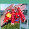 Superheld Sleutelhanger Accessoires Spiderman Hulk Iron Man Sleutelring Schattige Auto Decoratie Cadeau
