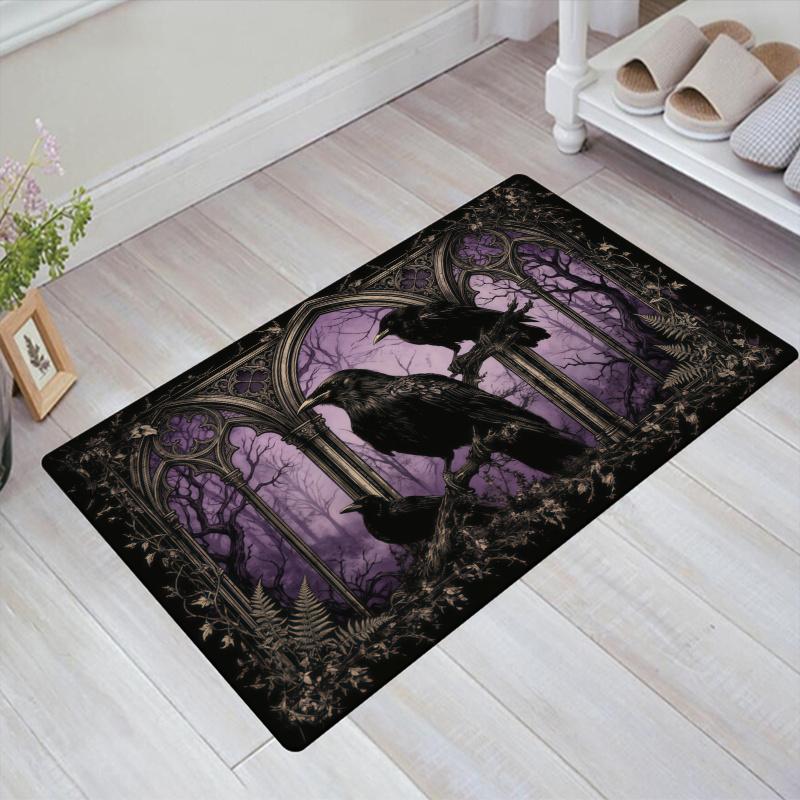 Raven Carpet Rug for Living Room Bedroom Home Sofa Decoration,Kids play Non-slip Floor Mat