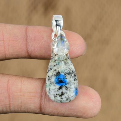 Looduslik K2 Jaspise Gemstone'i Ripats 925 Sterling Hõbe India Ehted Naistele