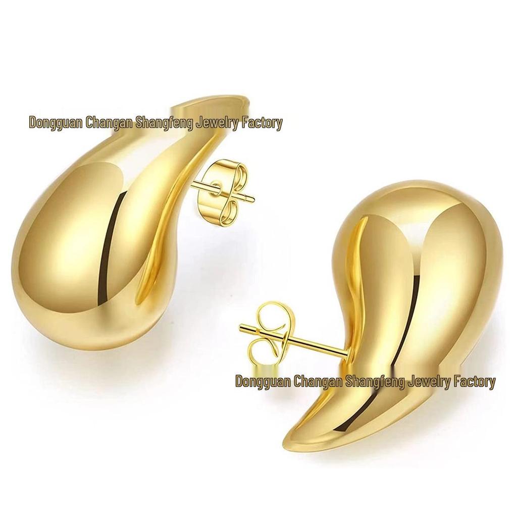 316L Stainless Steel Water Drop Earrings - Fashionable, Simple, Elegant, Versatile Women's Style.