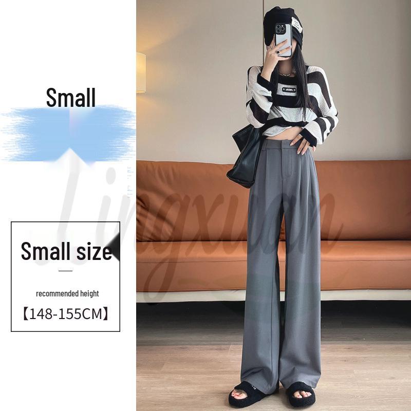 

Autumn 2026 Women s High Waist Wide-Leg Straight Pants - Floor Length Casual Trousers Extra Large