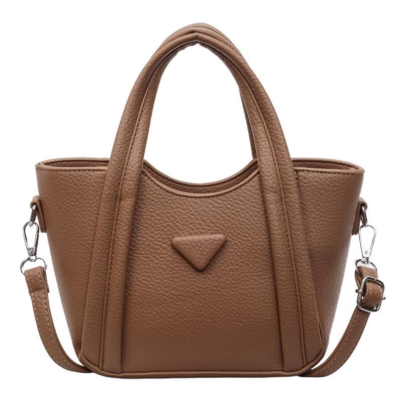 New simple and fashionable portable bucket bag female texture casual messenger bag shoulder tote bag