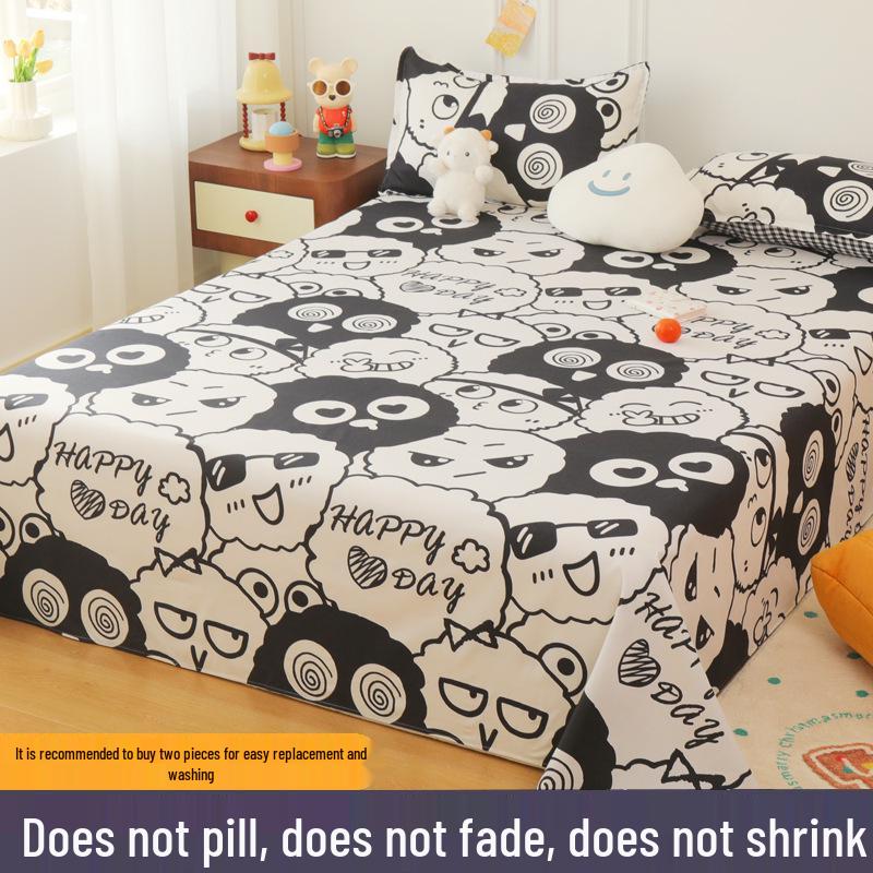 Three-Piece Winter Bed Set: 1.5m Washed Cotton Quilt, Pillowcase, Cover