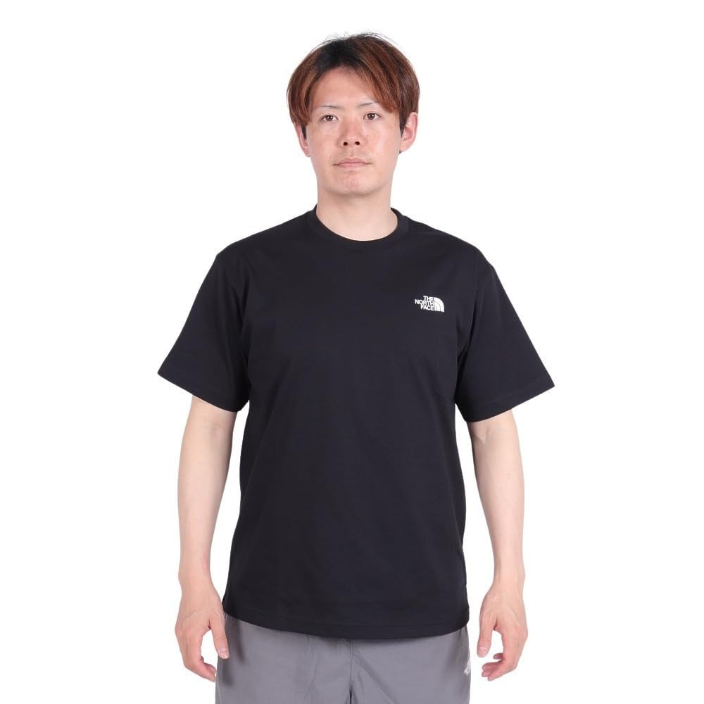 The North Face NT32446 Short Sleeve Bandana Square Logo Size L Tee, Black,