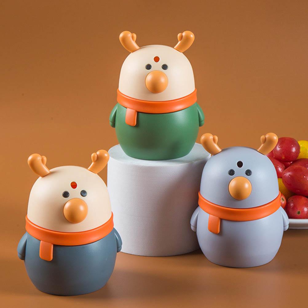 Cute Cartoon Auto Push Type Toothpick Holder Household Storage Toothpick Bottle Box Toothpickcase Table Decor