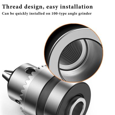 M10 Drill Chuck Adapter Metal Conversion Drill Head Angle Grinder Electric Drill Conversion Collet For 100 Type Angle Grinder