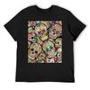 Sugar Skull Collage T-Shirt Shirts Graphic Customizeds Plus Sizes Gifts for Boyfriend Mens Graphic T-shirts Big and Tall