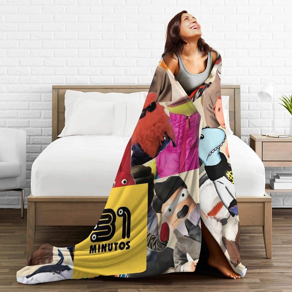 31 Minutos Comedy Throw Blanket for Couch Soft Fuzzy Plush Blanket 50x60 Inches Multi-size Bedspreads for All Seasons