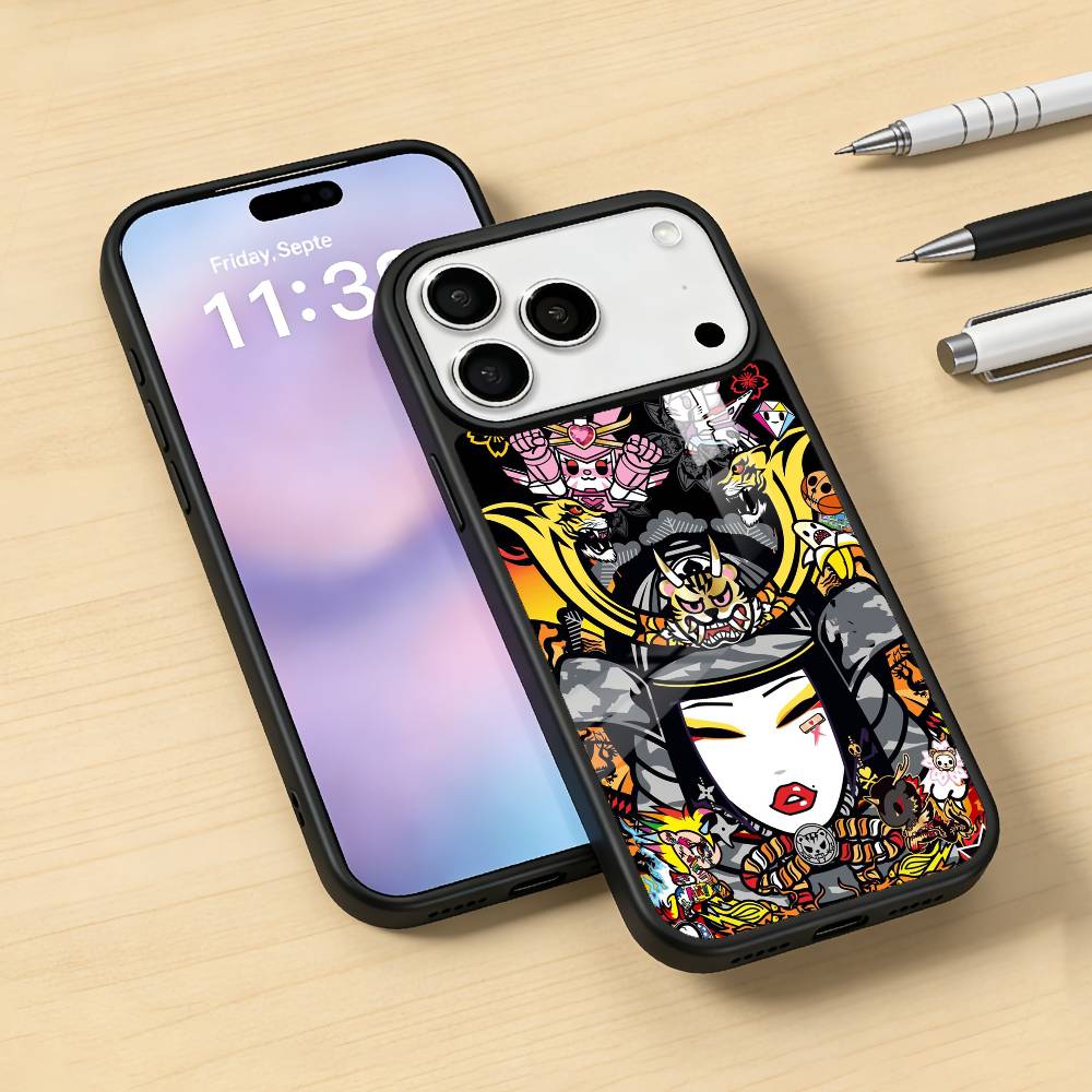 T-Tokidoki A-Art B-Bright Cartoon Phone Case For iPhone17,16,15,14,13,12,Pro,Max,Magnetic For Magsafe Wireless Charging