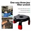High Strength Steel Oil Filter Removal Tool Universal Design 3 Jaw Tool  Engine Service
