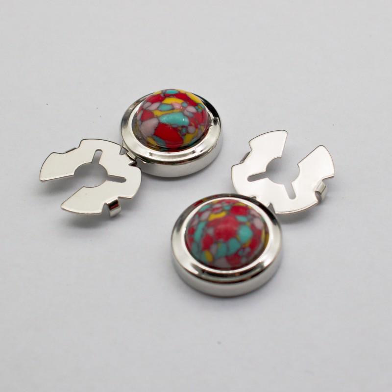 Baroque Classic Pattern Metal Cufflinks for Men's French Shirt Sleeves