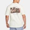 Nike Earth Letter Print Vintage American Crew Neck Short Sleeve T-Shirt Men Tops White FB9812-133