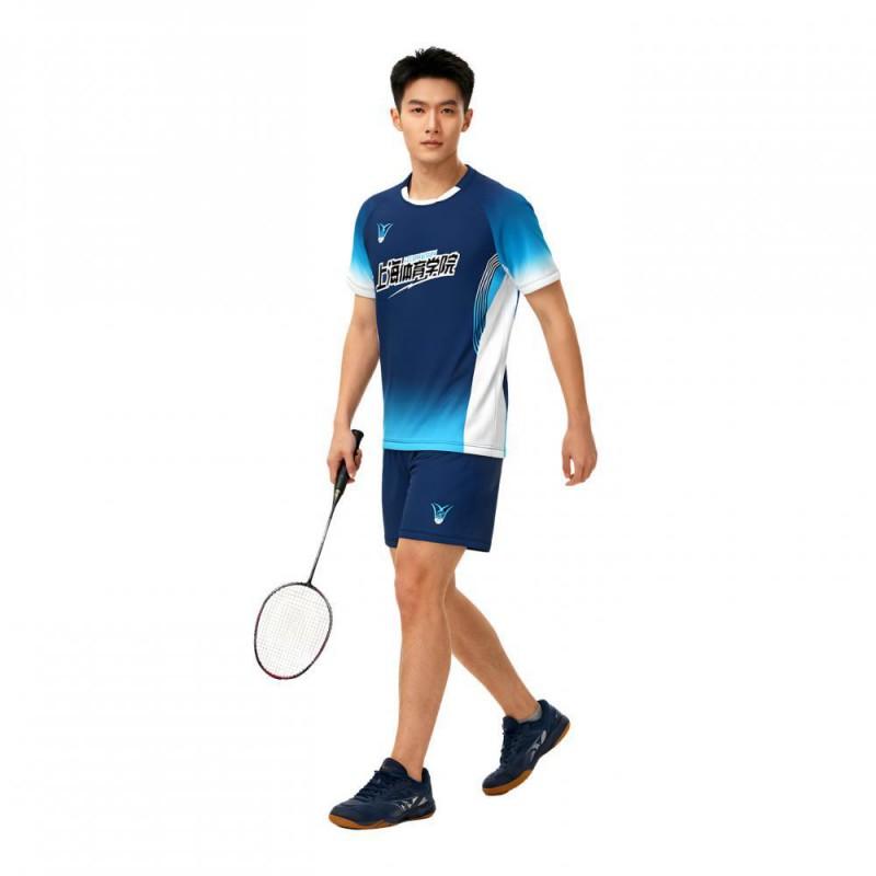 Mens Badminton Sport Set Quick Dry Breathable Milk Silk Jersey Athletic Wear