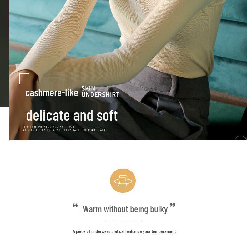 2024 Women's Versatile Slimming Turtleneck Knit Top - Semi-High Neck, Long Sleeve for Spring, Autumn, Winter.