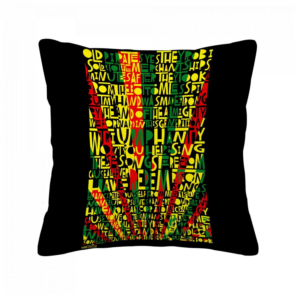 Reggae Bob Marleys Pillowcase Anime Throw Pillow Covers For Living Room Cushions Home Decorations Interior Decoration Sofa Cover