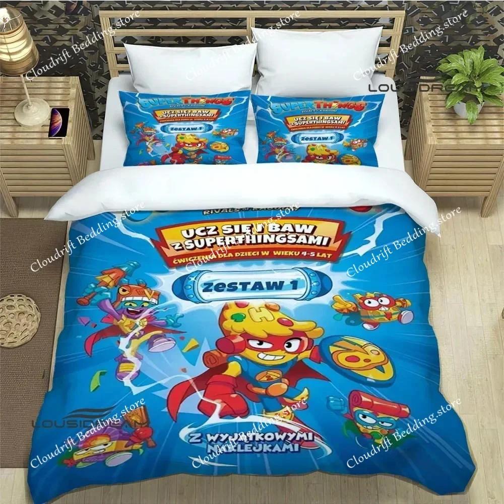 Cute Cartoon Super Zings Bedding Sets Exquisite Bed Supplies Set Duvet Cover Comforter Set Bedding Set Luxury Birthday Gift026